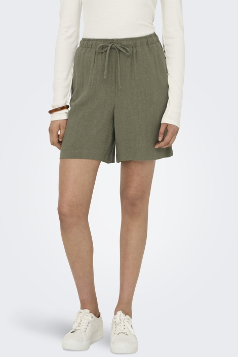 Only onlsiesta mw pull-up lin bl shorts